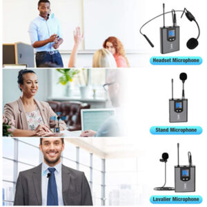 Sistema De Micrófono Inalámbrico Uhf Transmisor Y Receptor - Imagen 3