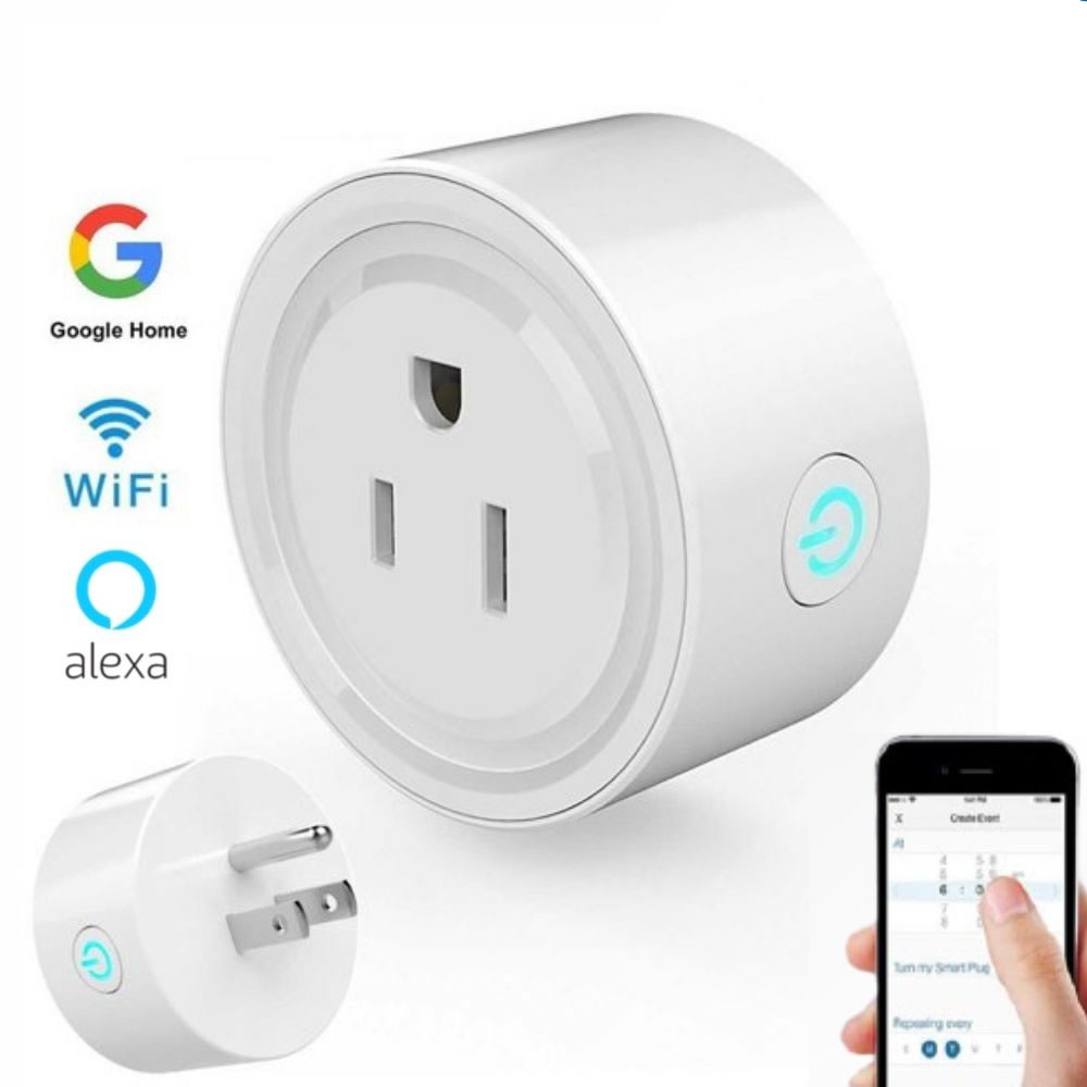 Enchufe Conector Inteligente Smart Plug Wifi Google Alexa GADGETSTORE.EC