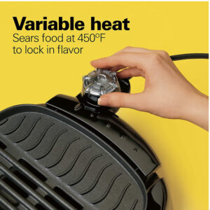 Parrilla Plana Eléctrica Interiores/Exteriores 1200w Hamilton Beach 31605N 5H00069 - Imagen 3