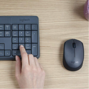 TECLADO - MOUSE LOGITECH MK235 WIRELESS USB BLACK - Imagen 3