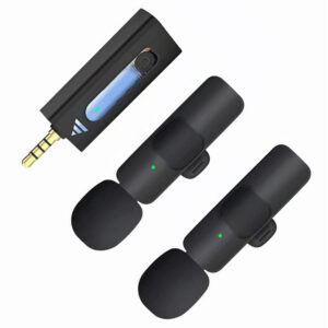 Microfono Inalambrico 2 personas Celular/Parlante/Amplificador 3.5mm K35-Dual - Imagen 4