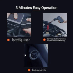 Arrancador de Batería Carro/Moto Xiaomi 70 Mai PS01 PowerBank 11100mah - Imagen 4