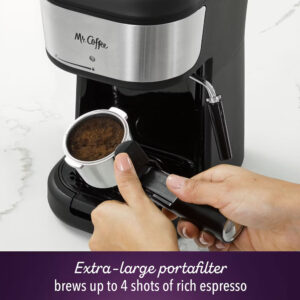 Máquina de Espresso y Cappuccino con espumador Mr. Coffee 4-Shot - Imagen 3
