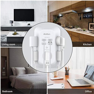 Extensión de Puertos de Corriente 9en1 + cargador USB-C/USB Addtam - Imagen 3