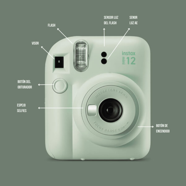Fujifilm Instax Mini 12 Camara Instantanea Imprime Fotos