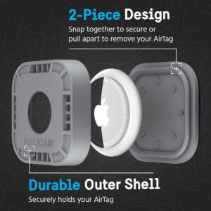 Protector para Apple Airtag con adhesivo 3M Pelican 4pack - Imagen 3