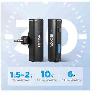 Microfono Boya BoyaLink A1 USB-C + Lightining + 3.5mm TRS NC - Imagen 3