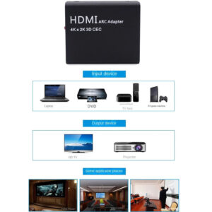 Adaptador Convertidor Audio HDMI a Optico/Toslink ARC 4K - Imagen 3