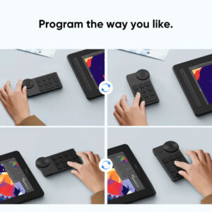 Mini Teclado Keydial Bluetooth de Atajos Programable XP-Pen ACK05 - Imagen 3