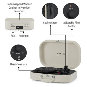 Tocadiscos de vinilo portátil Bluetooth Estereo Crosley Discovery - Imagen 3