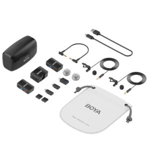 Microfonos dobles Boya BoyaMic USB-C + Lightining + 3.5mm TRS NC - Imagen 5