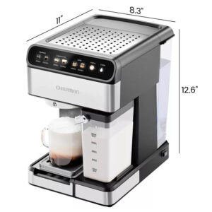 Máquina Automática de Espresso Cappuccino y Lattes Chefman Barista Pro - Imagen 8