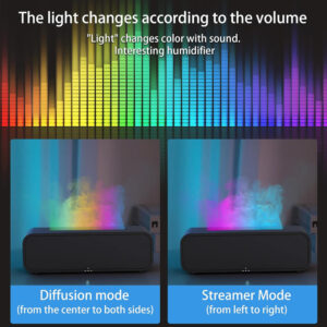 Humidificador y Difusor de Aromas Inteligente con Luces y Sensor de Sonido - Imagen 3