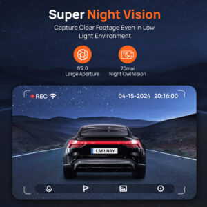 Dashcam Cámara de Auto Xiaomi 70Mai M310 1296P QHD 130° - Imagen 3