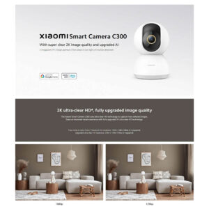 Cámara seguridad Wifi Giratoria 360° Xiaomi Smart Camera C300 2k - Imagen 3
