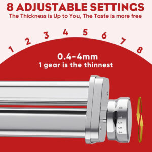 Rodillo y Cortador de Pasta - Fettuccine - Spaghetti 3 Pcs KitchenAid KSMPRA - Imagen 6