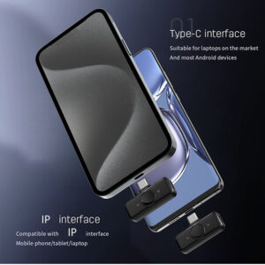 Microfono Inalambrico Doble Lightning + USB-C AI Noise Q9 - Imagen 5