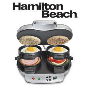 Sandwichera Doble Hamilton Beach Con Temporizador 25490 - Imagen 1