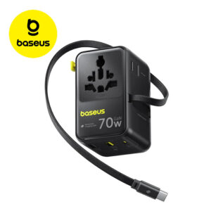 Cargador/Adaptador de Viaje Baseus Enercore CG11 70W 6-1 USB-C PD y Cable Retráctil - Imagen 1