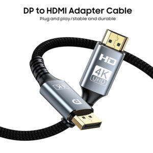 Cable de Video DisplayPort DP 1.2 a HDMI 4K 30Hz 3Mts - Imagen 1