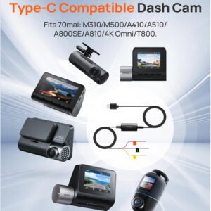 Adaptador Parqueo 70mai Hardwire Kit UP03 Dash Cam Tipo-C 12V-30V-5V/2.4A - Imagen 5