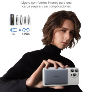 Power Bank MagSafe Magnético Baseus Picogo 5000mAh iPhone + USB-C - Imagen 5