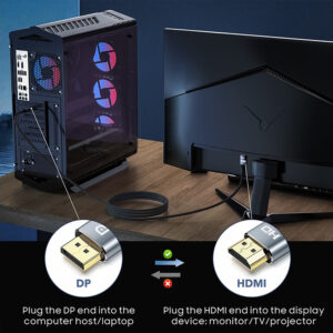 Cable de Video DisplayPort DP 1.2 a HDMI 4K 30Hz 3Mts - Imagen 5