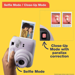 Fujifilm Instax Mini 12 Camara Instantanea Imprime Fotos Holiday Bundle Lila - Imagen 5