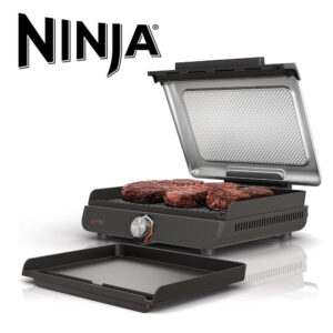 Parrilla Y Plancha Para Interiores Sin Humo Ninja Sizzle Gr101 OB - Imagen 1