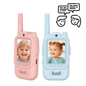 Walkie Talkie Interactivo Infantil con Video Recargable 100mt - Imagen 1