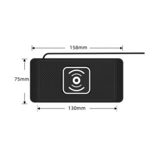 Cargador Inalámbrico Para Vehículo 15w Tipo Tapete - Imagen 3