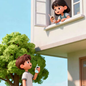 Walkie Talkie Interactivo Infantil con Video Recargable 100mt - Imagen 3