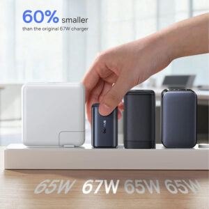 Cargador 67W Baseus PICOGO USB-C 3-Puertos Carga Rapida Laptop/Tablet/Celular - Imagen 5