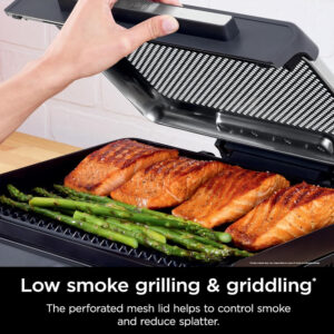 Parrilla Y Plancha Para Interiores Sin Humo Ninja Sizzle Gr101 OB - Imagen 4