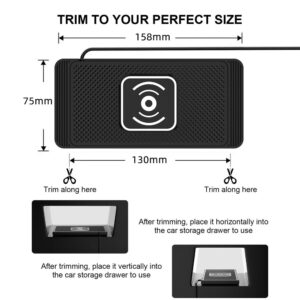 Cargador Inalámbrico Para Vehículo 15w Tipo Tapete - Imagen 4