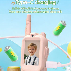 Walkie Talkie Interactivo Infantil con Video Recargable 100mt - Imagen 6