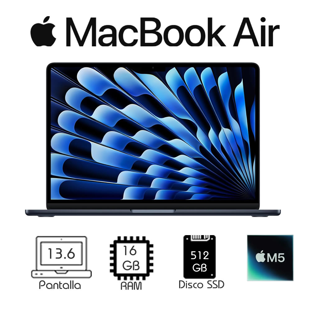 Apple MacBook Air 13 M5 13.6 16GB 512GB Liquid Retina Touch ID