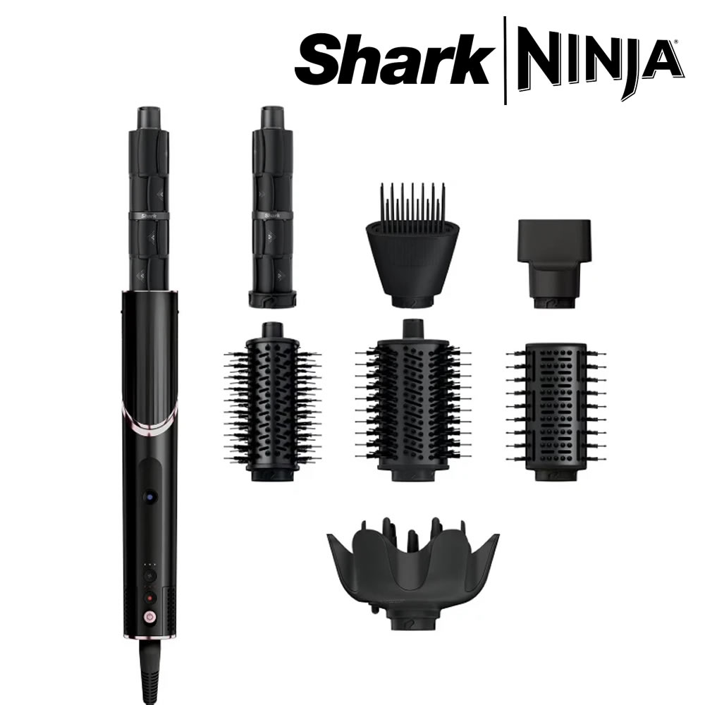 Secador Rizador y Cepillo Shark FlexStyle HD461BK 8-1