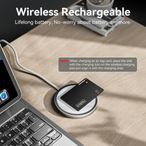 Rastreador para Billetera - Apple Find My iOS Airtag Recargable - Imagen 2