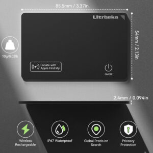 Rastreador para Billetera - Apple Find My iOS Airtag Recargable - Imagen 3