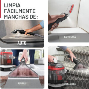 Aspirador + Limpiador de Manchas Para Alfombras y Tapiceria Hoover FH14050 - Imagen 4