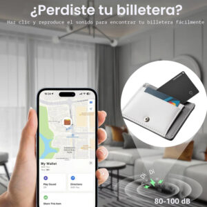 Rastreador para Billetera - Apple Find My iOS Airtag Recargable - Imagen 5