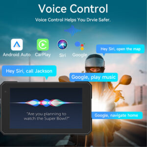 Pantalla para Moto con CarPlay y Android Auto 5” Bluetooth Q5S - Imagen 5
