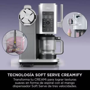 Máquina de Helado Soft Frozen Yogurt Milkshakes Ninja CREAMi Scoop Swirl 13-1 NC701 - Imagen 3