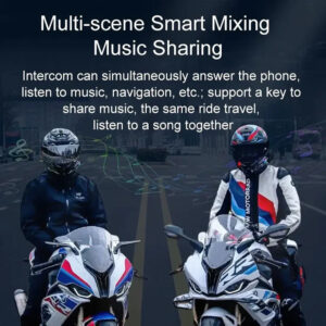 Intercomunicador Para Casco de Moto Y12 Pro 500m Bluetooth Musica - Imagen 3