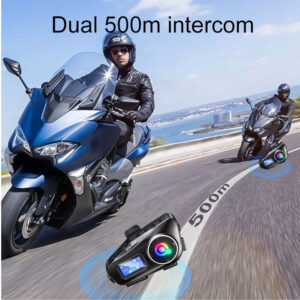 Intercomunicador Para Casco de Moto Q58 Max 500m FM Bluetooth Musica - Imagen 5