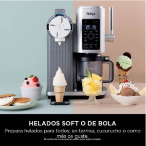 Máquina de Helado Soft Frozen Yogurt Milkshakes Ninja CREAMi Scoop Swirl 13-1 NC701 - Imagen 7