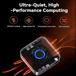 Mini PC Ryzen 7 7735HS | 24GB LPDDR5 | 512GB SSD | Radeon 680M | Win 11 Pro | WiFi+BT - Imagen 7