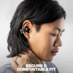 Audifonos Skullcandy Push 720 Negro con ganchos deportivos y estuche de carga de tela