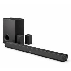 Barra de sonido Philips 5620 5PHIBS2 negra con subwoofer y 2 parlantes satélite